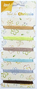Chrissie Sparkel threads - assorted colors browns, light blue, silver , green