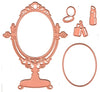 Joy! Crafts Cutting Die - vanity mirror with makeup (5pc)