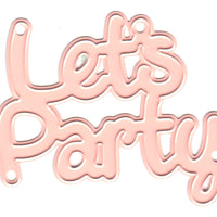 Joy! Crafts Cutting Die - text - let's party