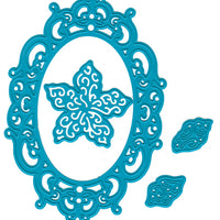 Joy! Crafts Cutting Die - Oval, Flower with Leaves
