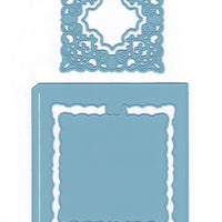 Joy! Crafts Cutting Die - Card Model Square + Chic Stencil