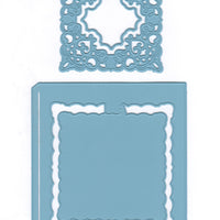 Joy! Crafts Cutting Die - Card Model Square + Chic Stencil