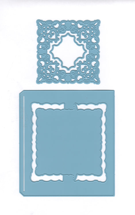 Joy! Crafts Cutting Die - Card Model Square + Chic Stencil