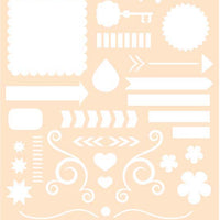 Joy! Craft Mask - Journaling Stencil #3