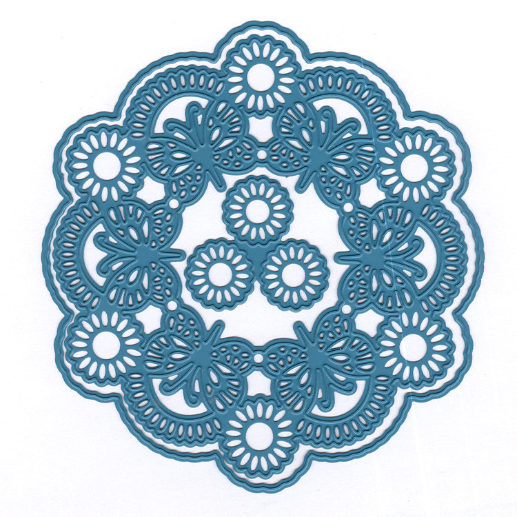 Joy! Crafts Cutting Die - Circle Butterfly & Flowers