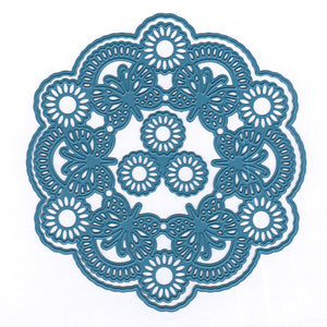 Joy! Crafts Cutting Die - Circle Butterfly & Flowers