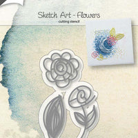 Joy! Crafts Cutting Die - Sketch Art - Flowers