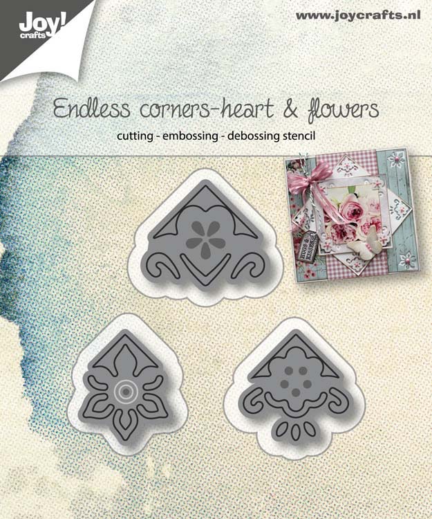 Joy! Crafts Cutting Die - Endless corner - Heart and flowers