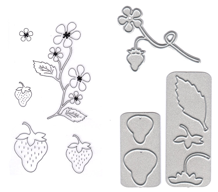 Joy! Crafts Die & Stamp - Mery's strawberries