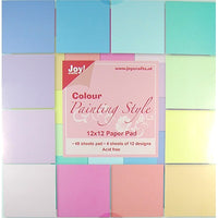 Joy! Crafts Paper Pad - 12"x12" - Colour-Painting Style