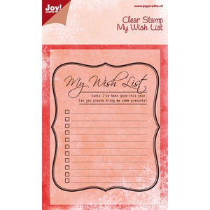 Joy! Crafts - Clear Stamp - My Wish List
