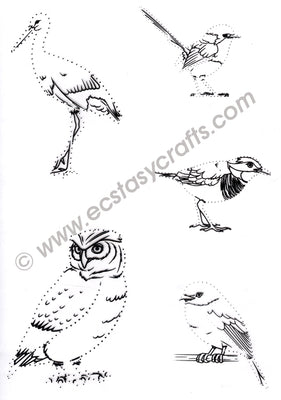 Joy! Crafts - Clear Stamp - Dot-O-Lines Birds