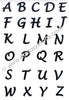 Joy! Crafts - Clear Stamp - Alphabet Uppercase