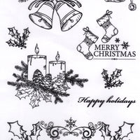 Joy! Crafts - Clear Stamp - Christmas Candles/Bells