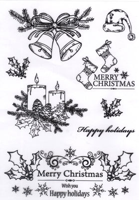 Joy! Crafts - Clear Stamp - Christmas Candles/Bells