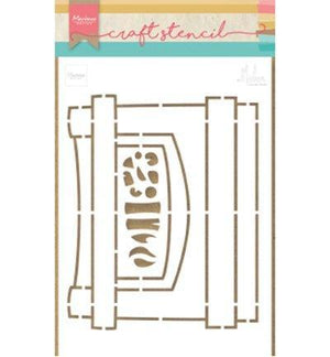 Craft Stencil Fireplace by Marleen