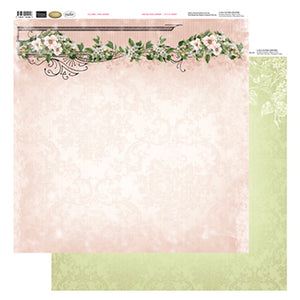 12x12 Patterned Paper  - Rose Header - Vintage Rose Collection (5)