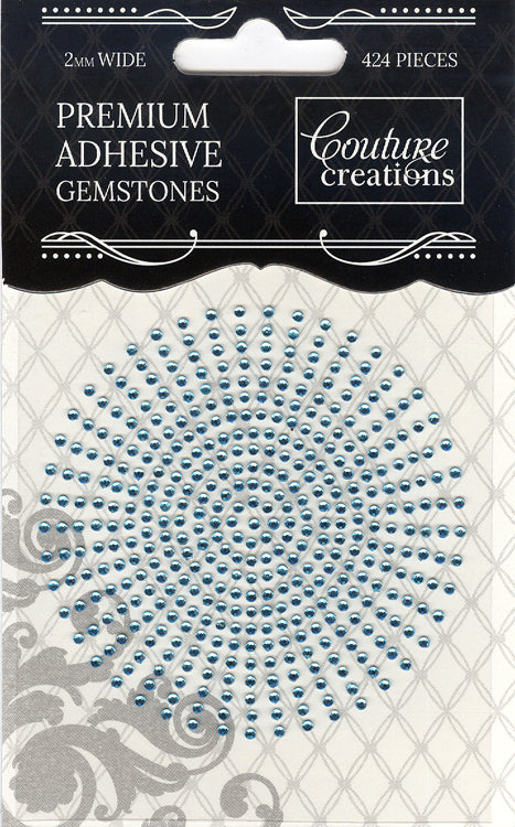 Couture Creations 2mm Gemstones - Powder Blue