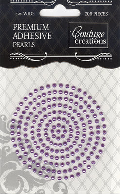 Couture Creations 3mm Pearls - Petunia Purple