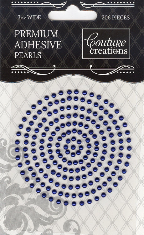 Couture Creations 3mm Pearls - Midnight Blue
