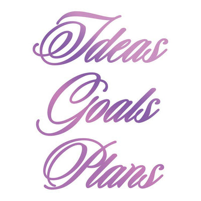 Couture Creations Hotfoil Stamp - Ideas, Goals, Plans Sentiment