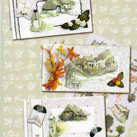 3-D Kit Country Houses Spring Set 2- 3 Cards