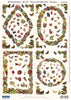 3D Precut 4 Flower frames