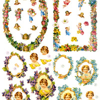 3D Precut Flower Frames and Angels