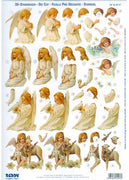 3D Precut Victorian Angels