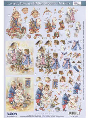 3D Paintbox Precut Christmas Babies