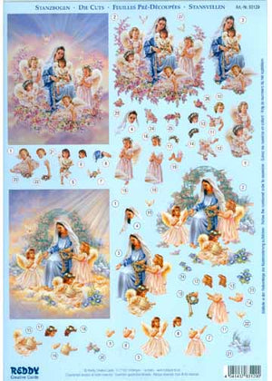 3D Precut -Madonna with Little Angels