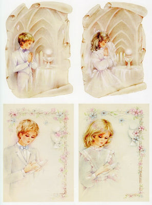 3-D Precut Communion / Children Praying