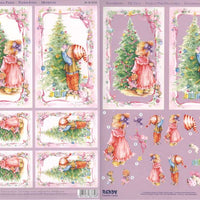 3D Precut sheet Christmas tree decorating