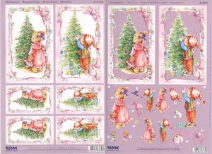 3D Precut sheet Christmas tree decorating