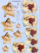 3D Precut - Pretty Angels with Little Animals - 2 sheets