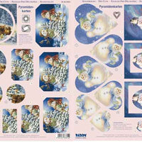 3D Precut - Snowmen - 2 sheets