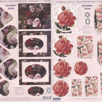 Pyramid Precut sheets - Roses different Shapes