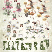 Reddy Die Cut 3D Sheet - Pink/Yellow Fairies