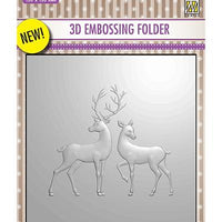 Nelle Choice 3D Embossing Folder - Reindeer