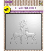 Nelle Choice 3D Embossing Folder - Reindeer