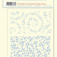 LeCrea Stencil decorations 2. Stars & Dots