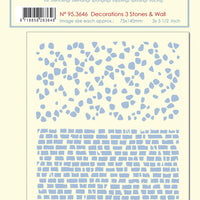 LeCrea Stencil decorations 3. Stones & Wall