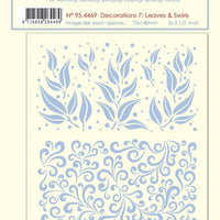 LeCrea Stencil Decorations 7. Leaves & Swirls