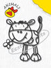 Clear Stamp - Animals Series - Cow-Girl