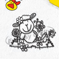 Clear Stamp - Animals Series - Sheep Girl