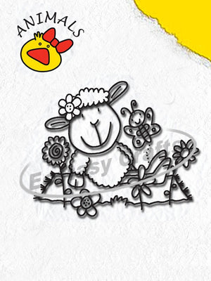 Clear Stamp - Animals Series - Sheep Girl