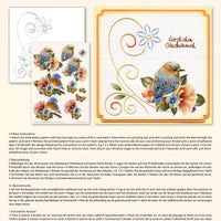 Ann Paper Embroidery Pattern - Blue Birds