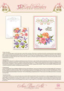 Ann Paper Embroidery Pattern - Blue Lily