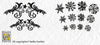 Precision Stamps - Christmas - Flowerswirl- snowflake