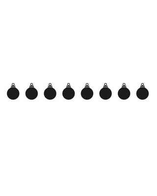 Border Embossing Folder -  Xmas Balls